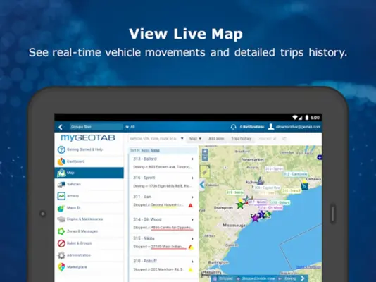 MyGeotab Fleet Management android App screenshot 0